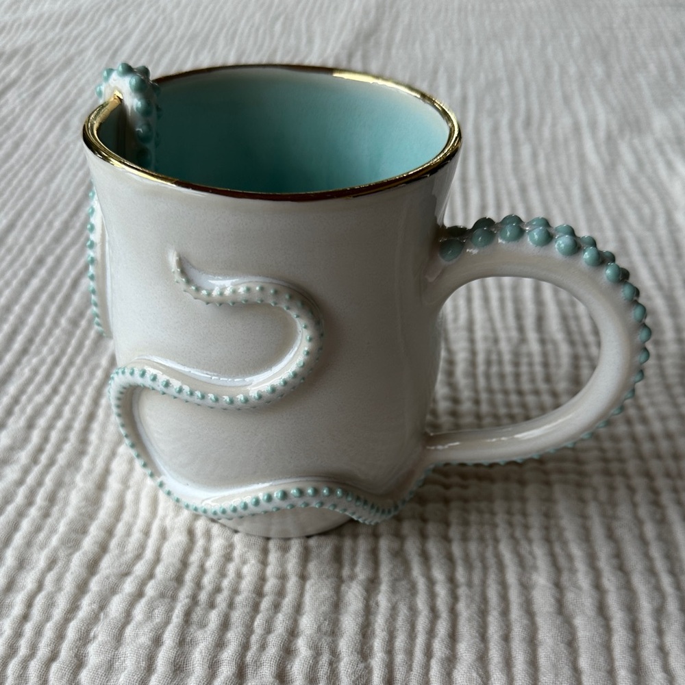 The Clay Cache Large Handmade Ceramic Octopus Mug
